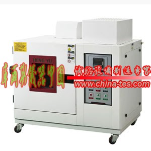 HY-753皮革透水氣試驗機：產品說明:本機在測試鞋面以及上層鞋材含皮面及襯裹，抗水蒸汽滲透的能力，為了能符合各種測試規范，需于溫度20oC及相對溫度65%RH的環境下進行測試.依據標準：GB/T2099,ENISO20344-皮革透水氣試驗機